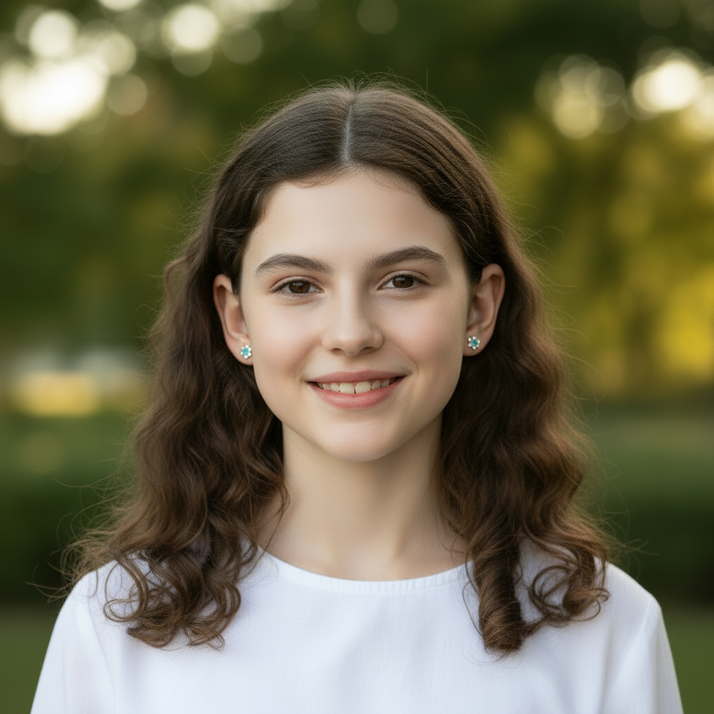 Sapphire Flower Studs