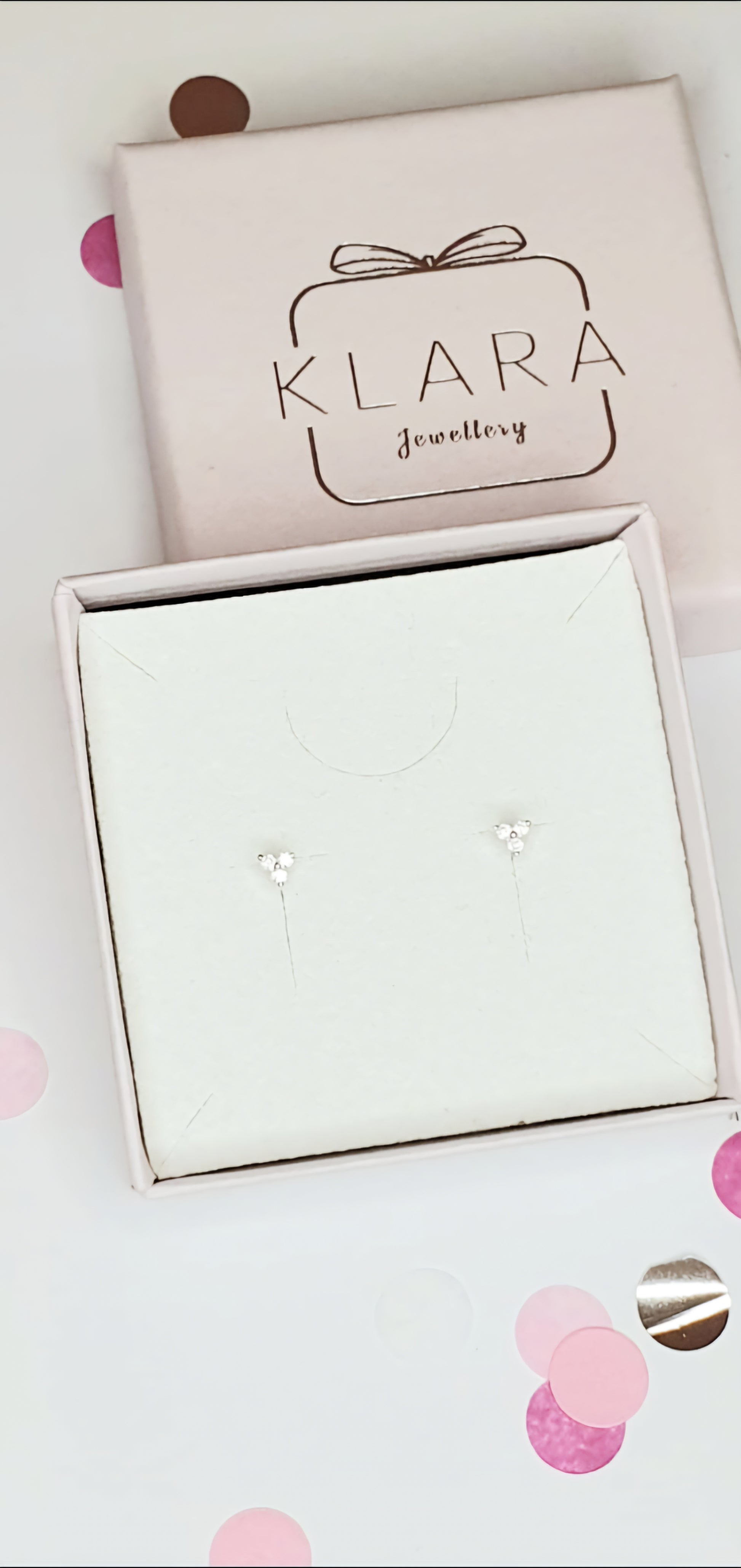 Three Dot Trio Stud Earrings