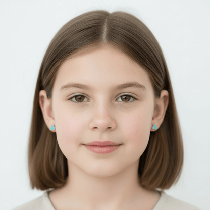 Turquoise Opal Trio Stud Earrings